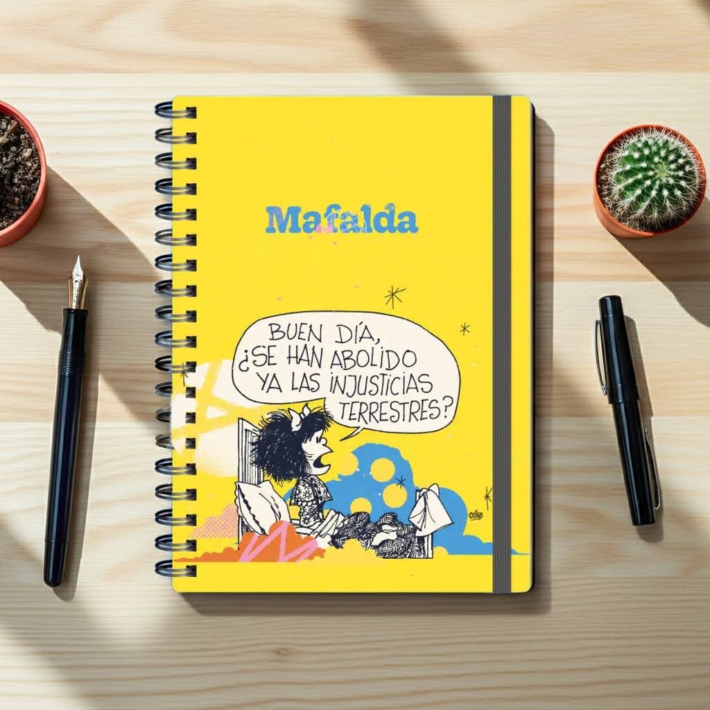 Cuaderno A5 Mafalda injusticias