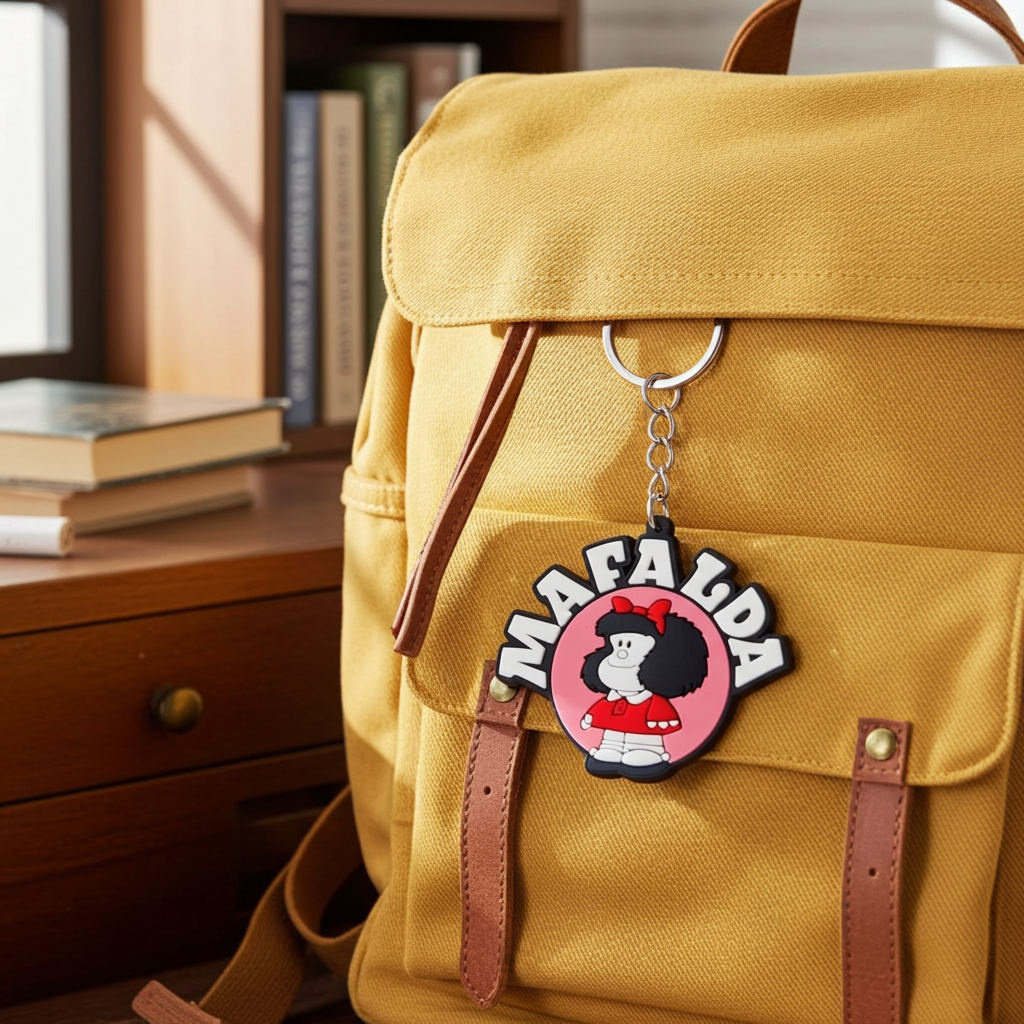 Llavero de goma Mafalda Emblema