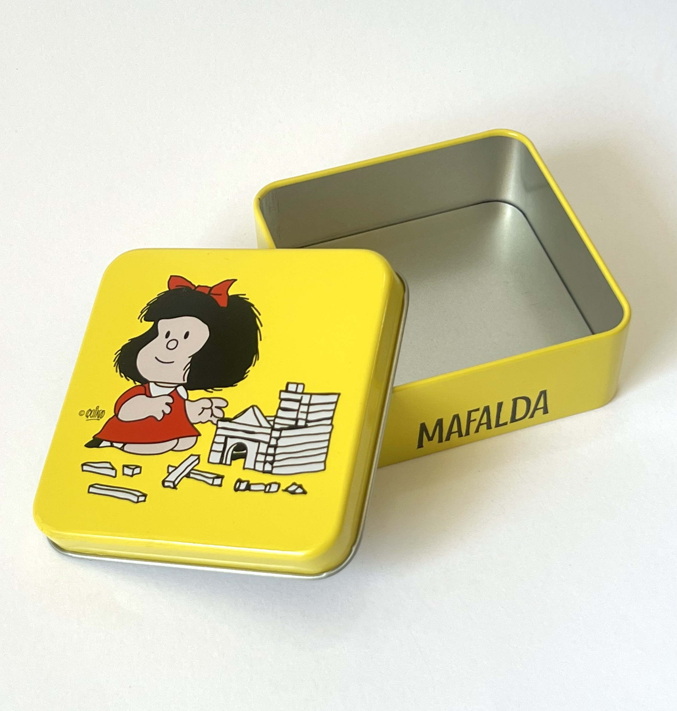 Caja metálica Mafalda amarillo