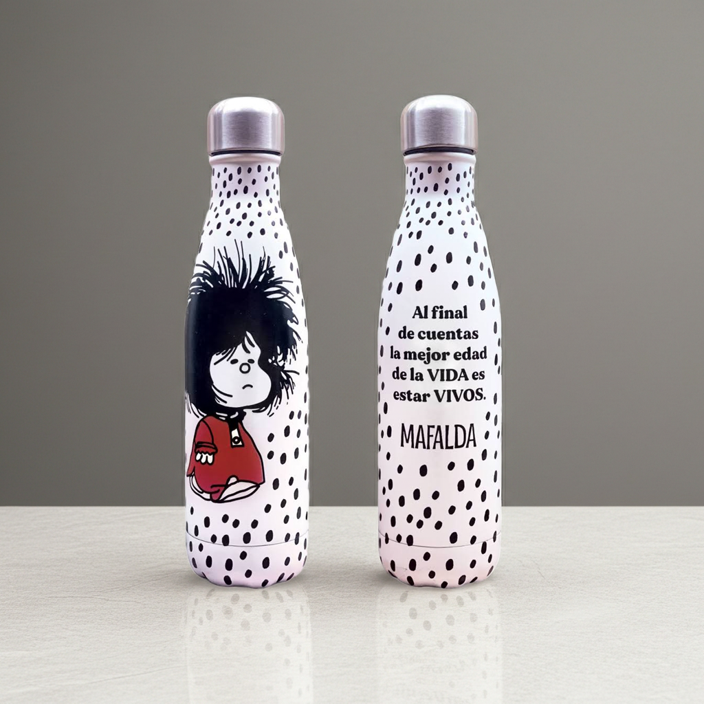 Botella térmica Mafalda despeinada