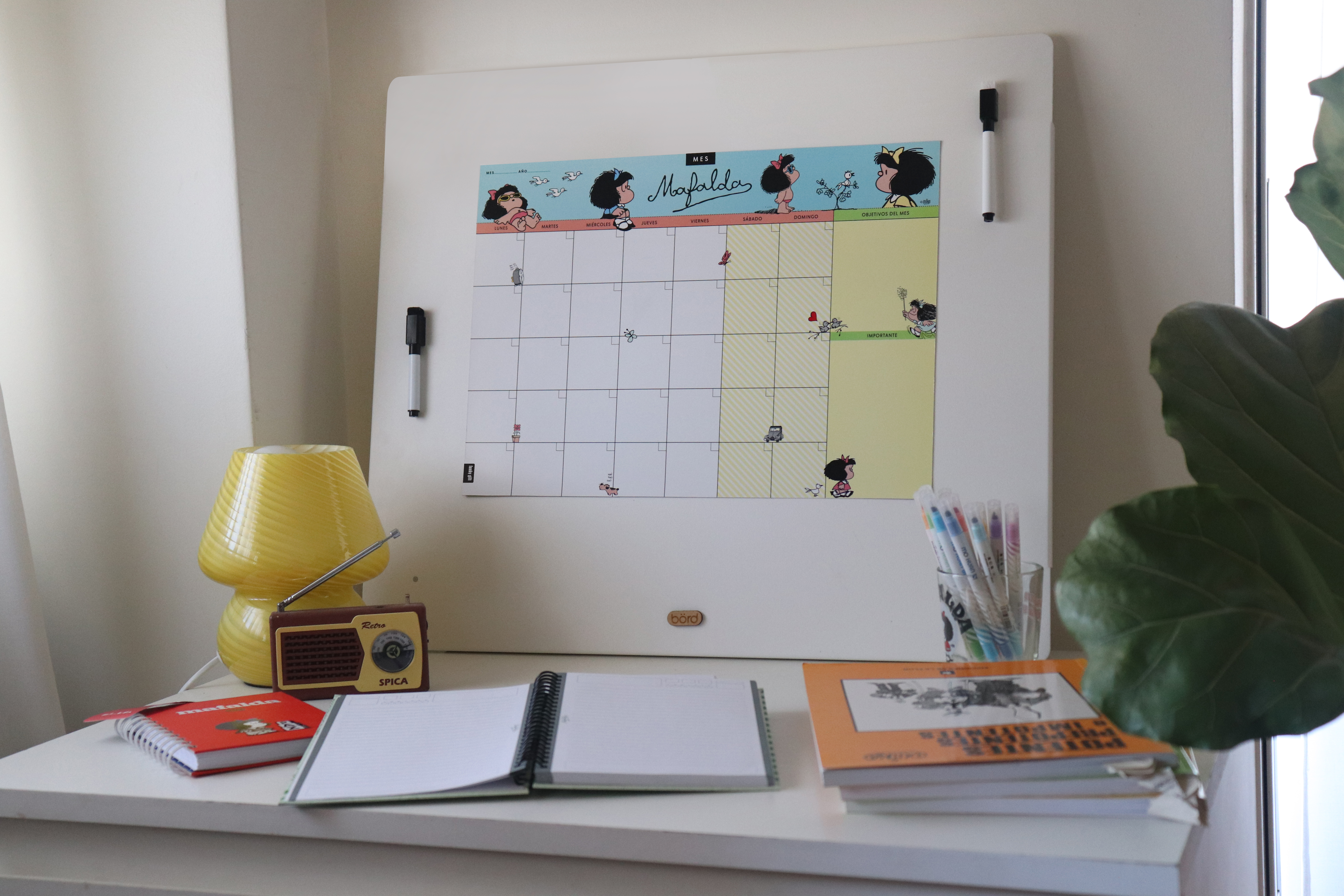 Planificador mensual Mafalda imantado