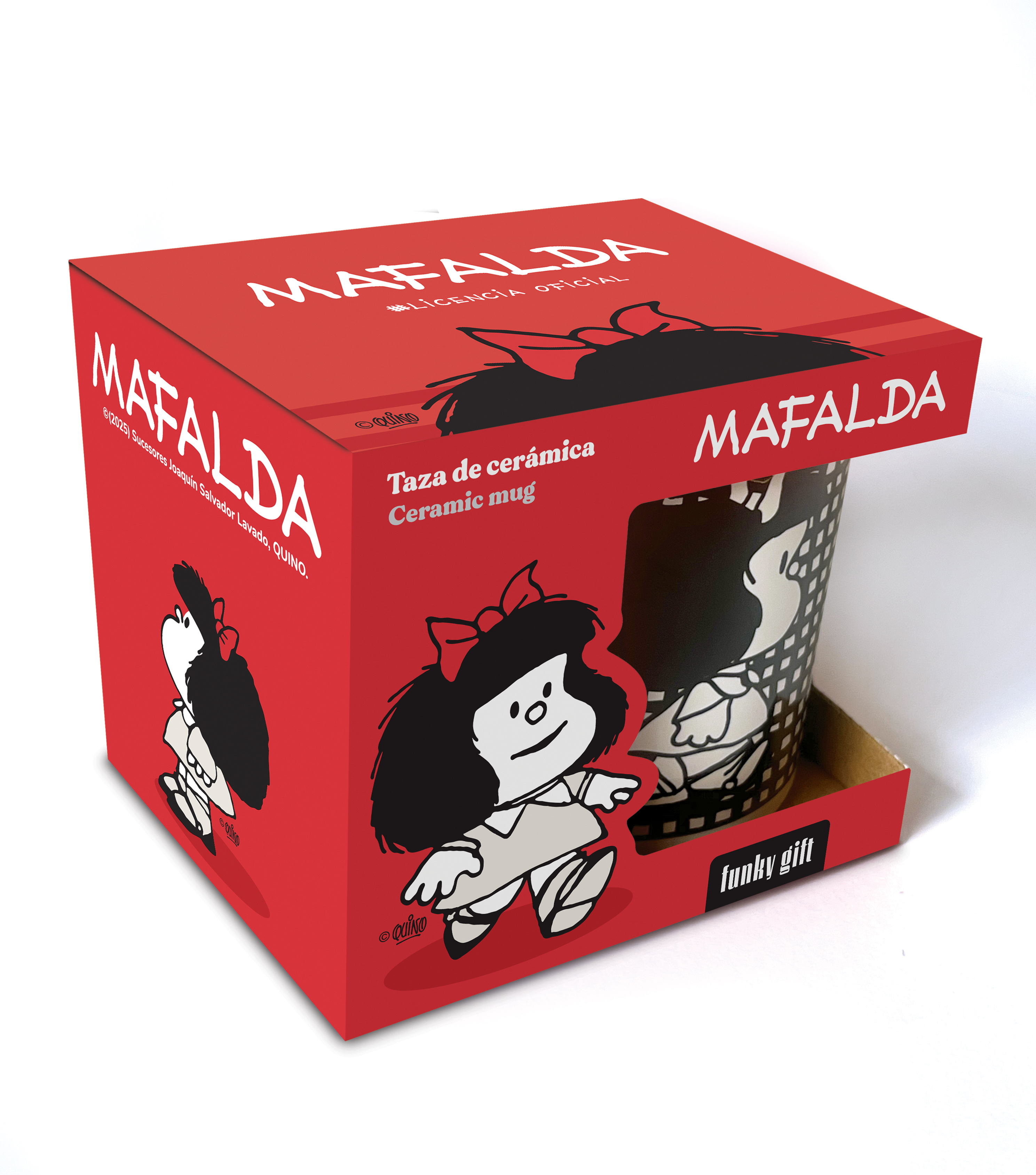 Taza cerámica perfil Mafalda