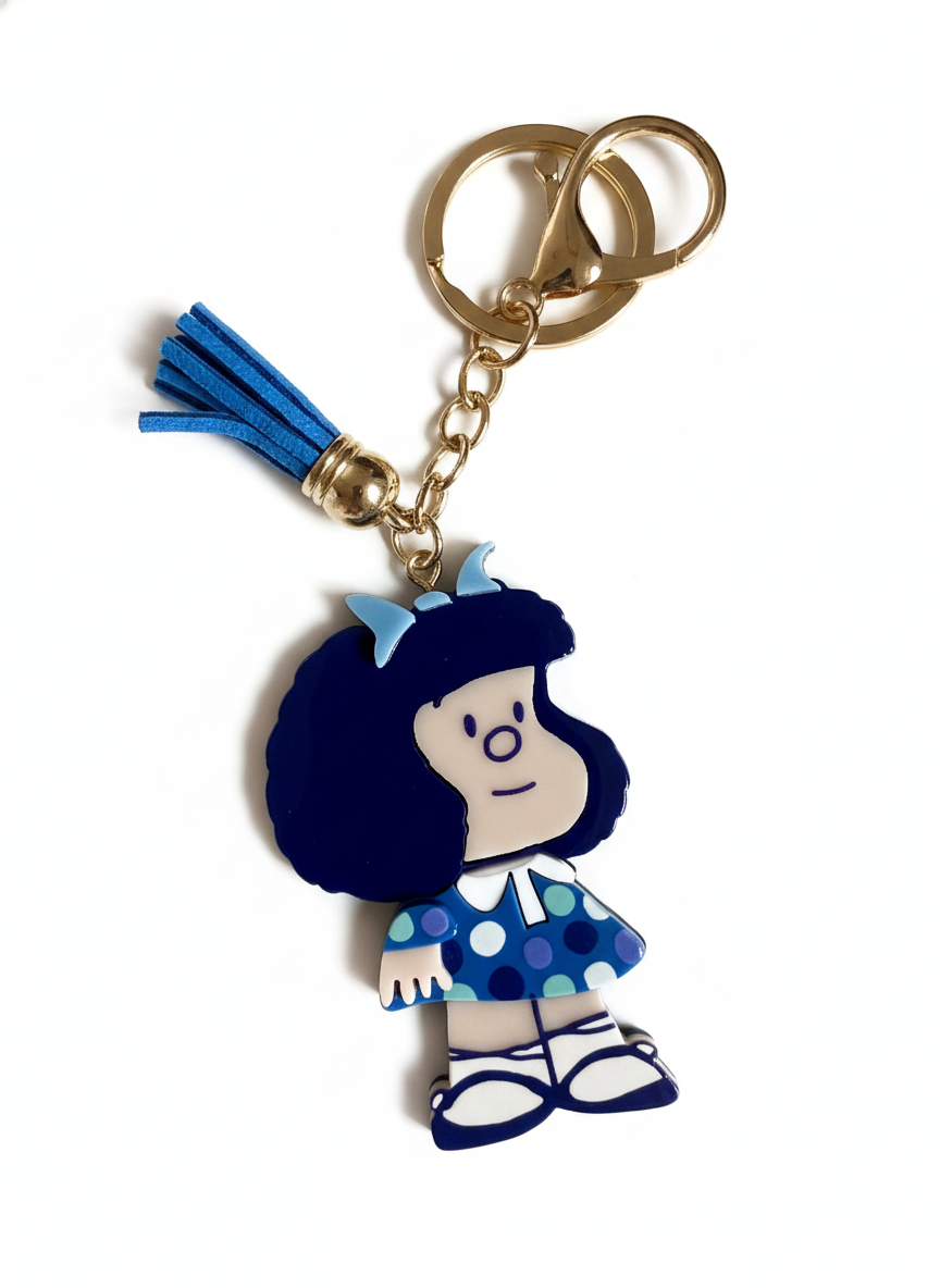 Llavero de Metacrilato Mafalda "Clásica Azul" – Edición Oficial