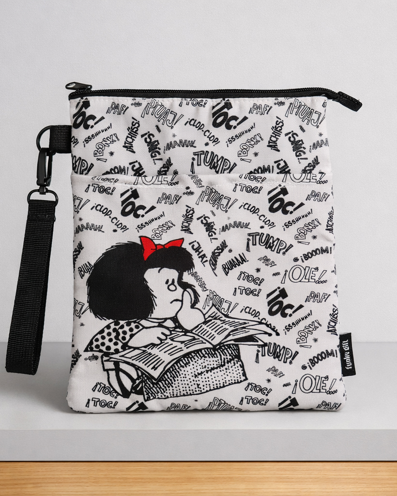 Funda portacuaderno algodón Mafalda Periódico