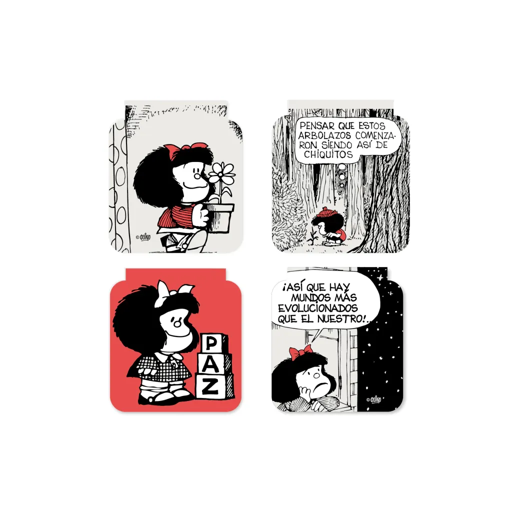 Pack de marcapáginas magnéticos paz