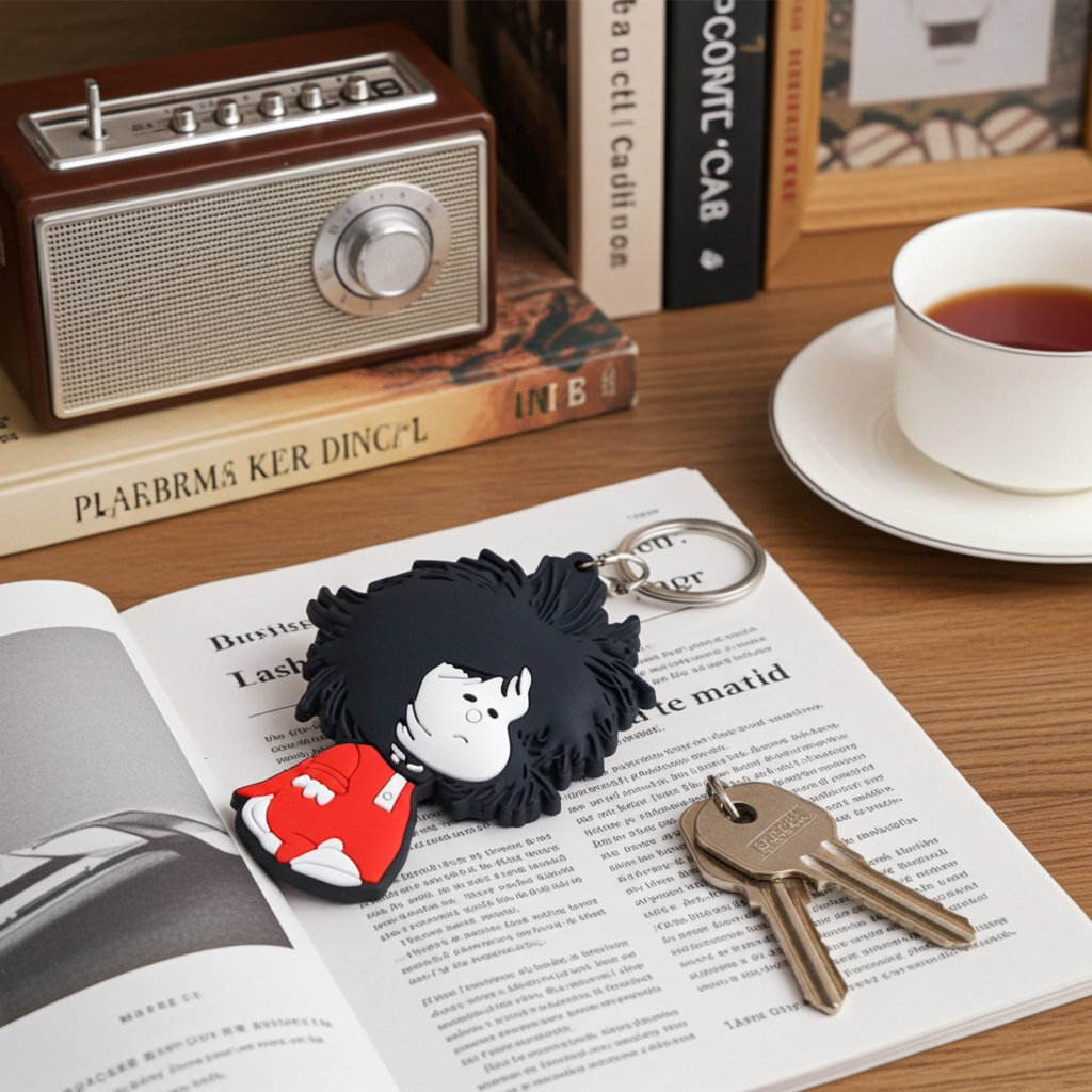 Llavero de goma Mafalda despeinada