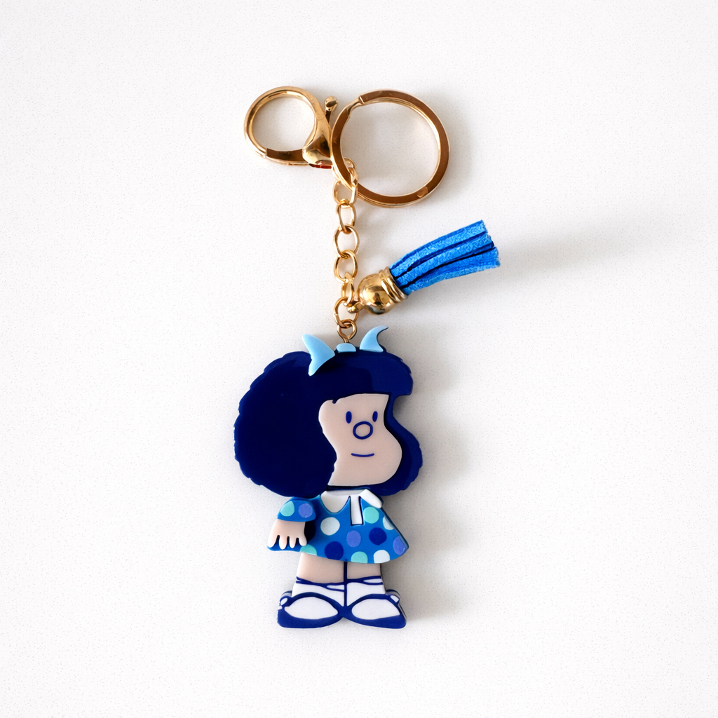 Llavero de Metacrilato Mafalda "Clásica Azul" – Edición Oficial