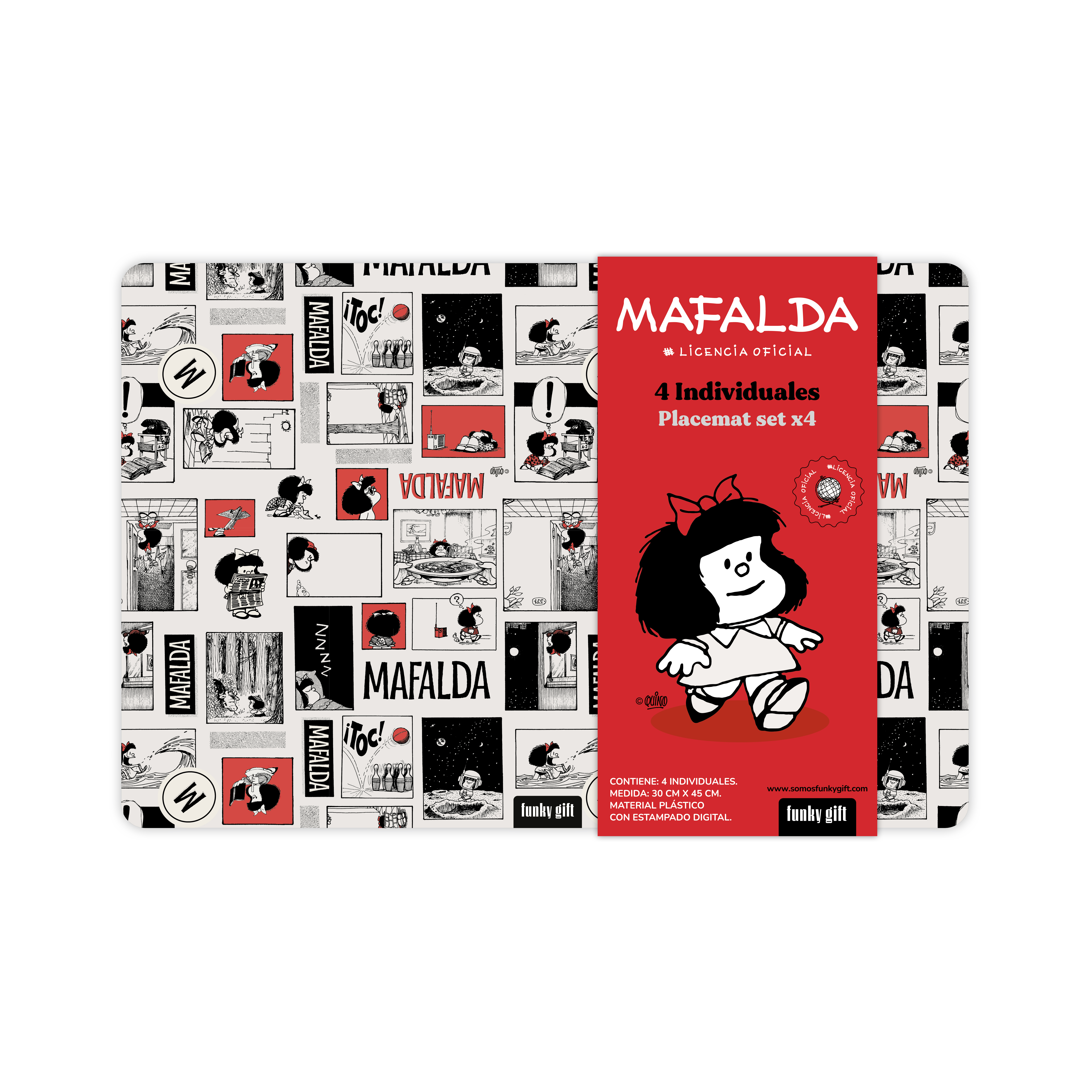 Manteles individuales Mafalda Viñetas