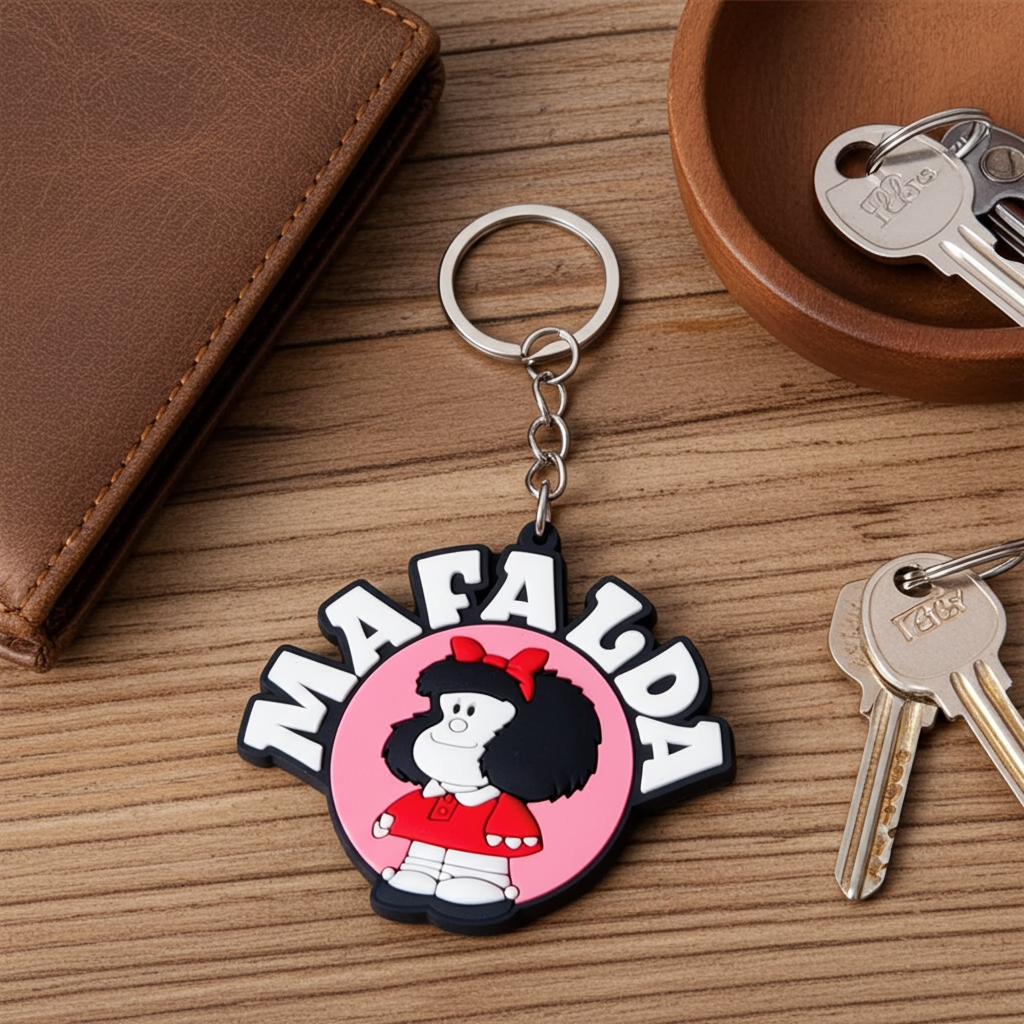Llavero de goma Mafalda Emblema