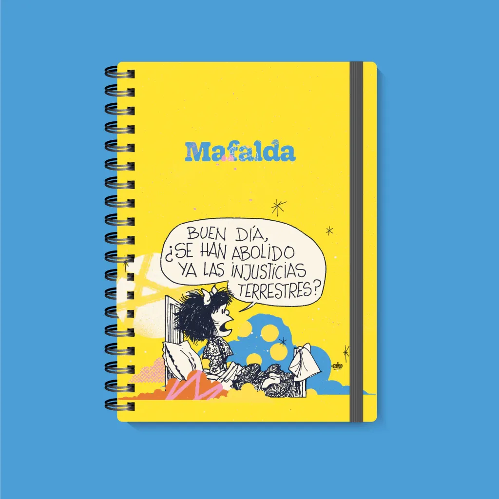 Cuaderno A5 Mafalda injusticias