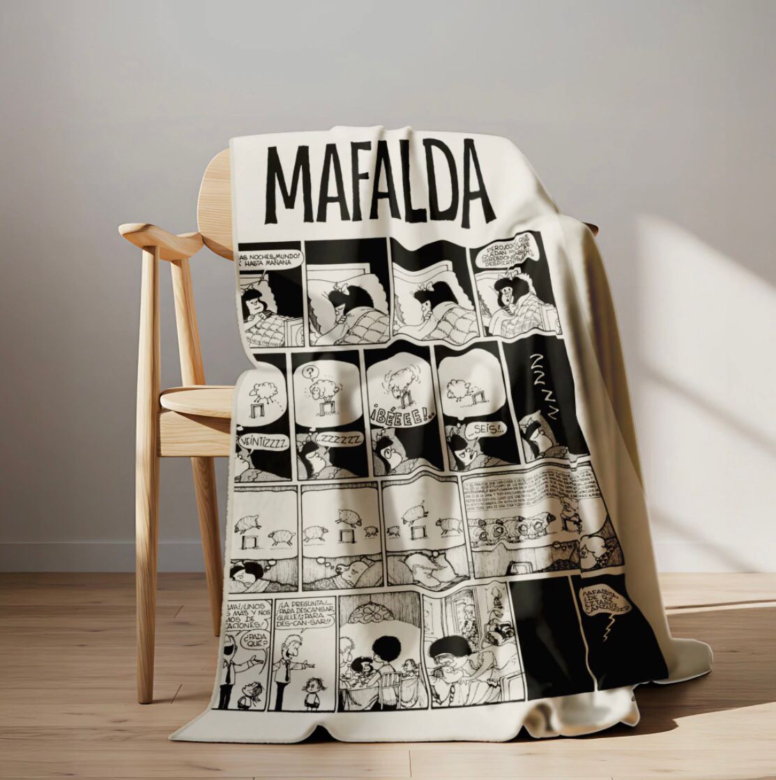 Manta Polar Mafalda Grande 200 x 150 cm