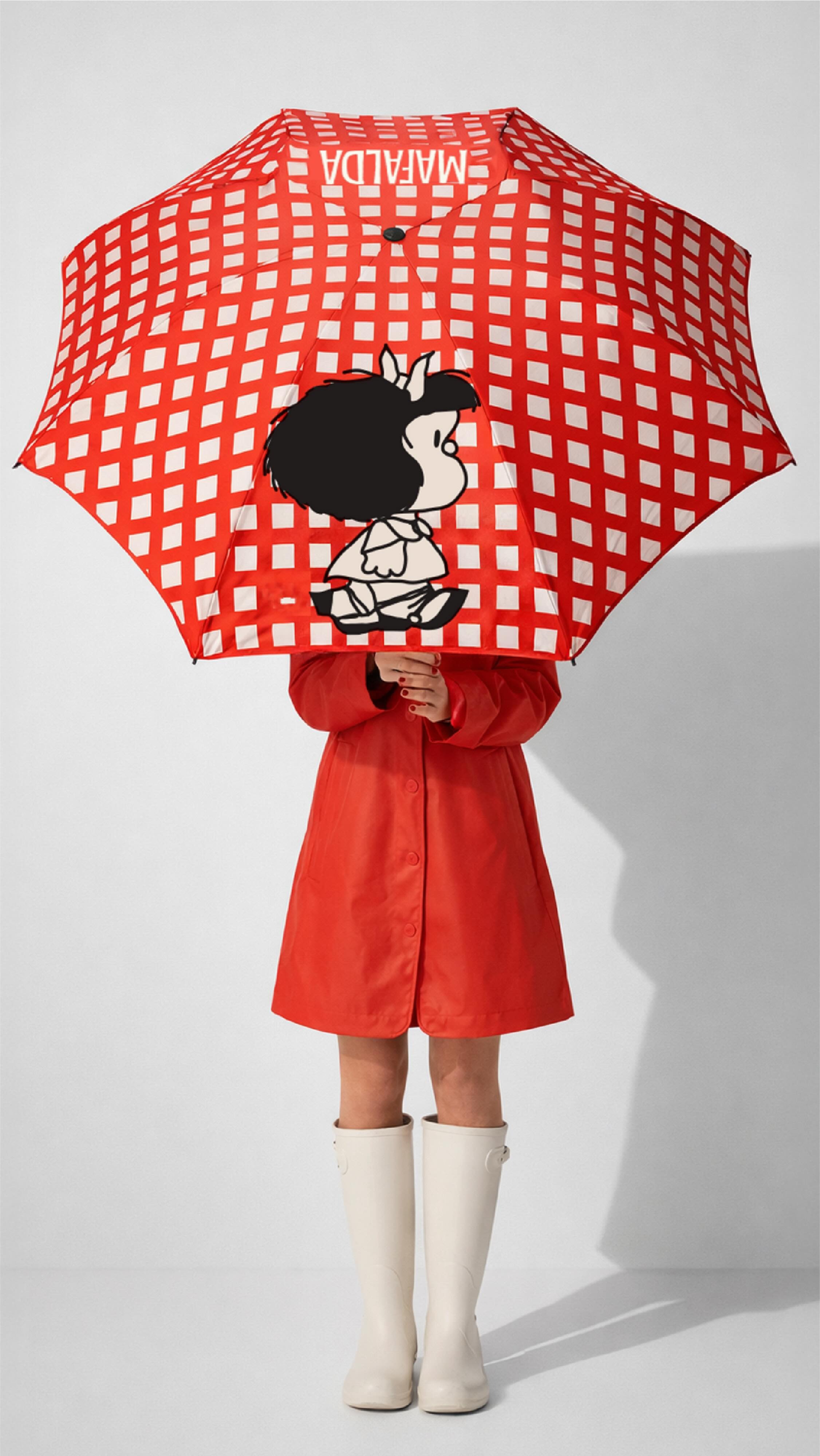 Paraguas Mafalda Rojo 