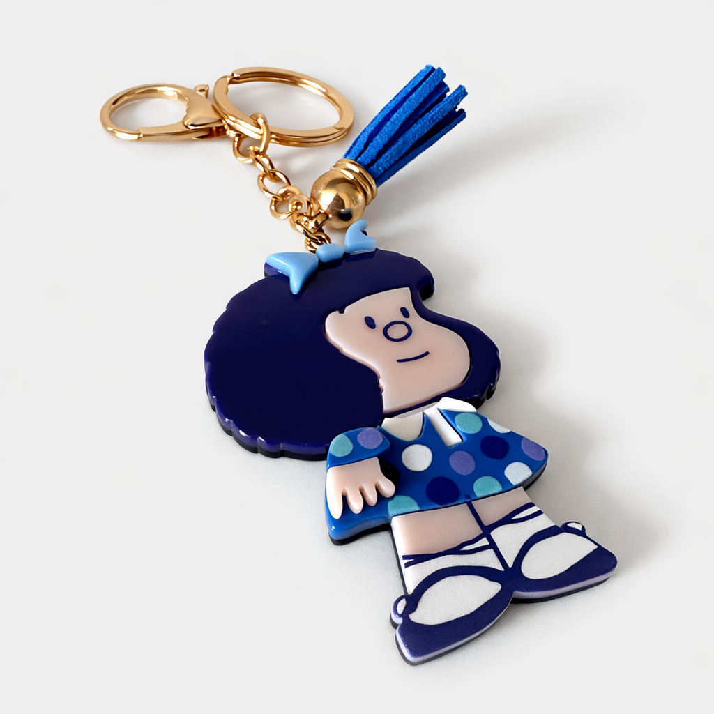 Llavero de Metacrilato Mafalda "Clásica Azul" – Edición Oficial