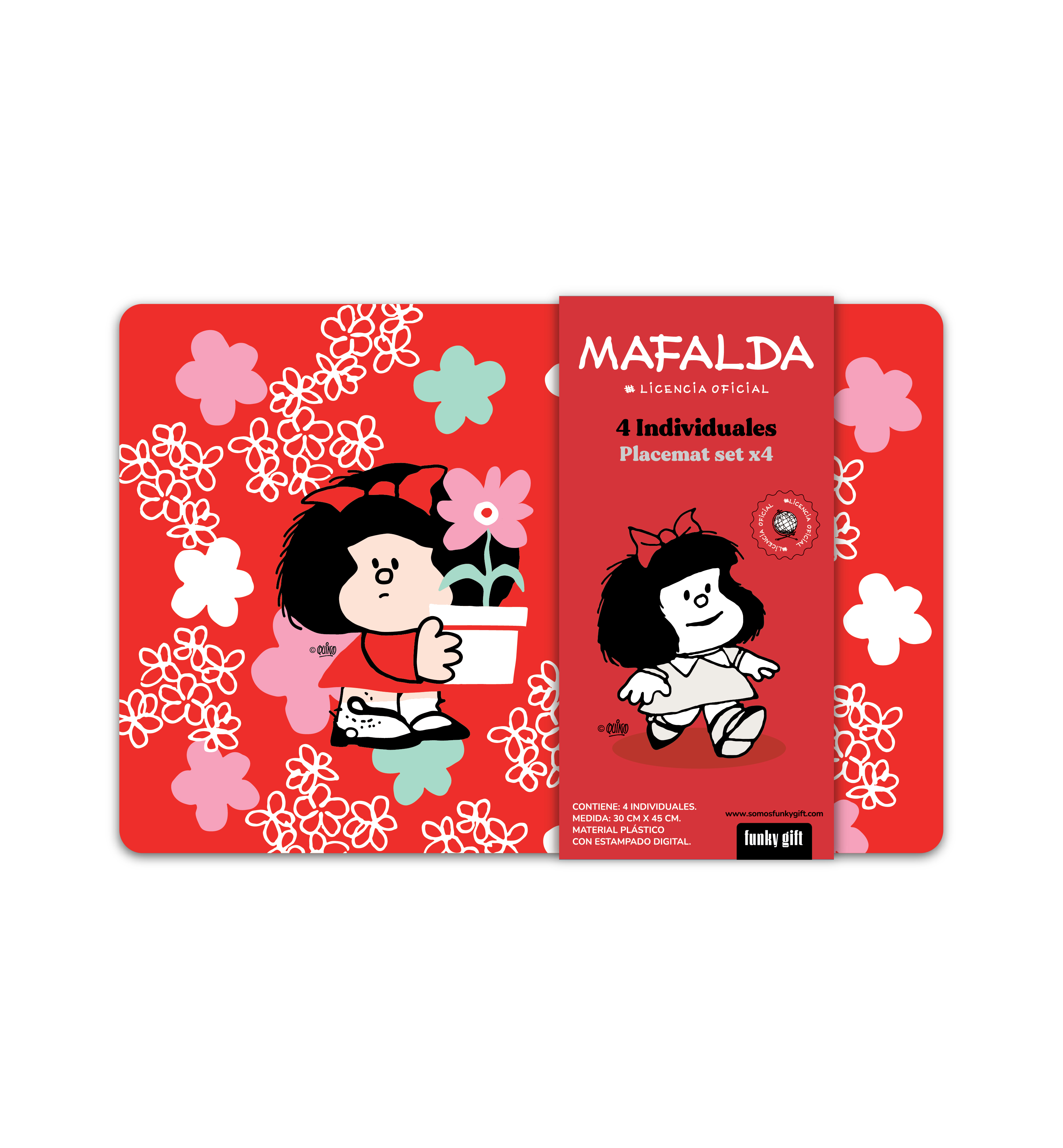 Manteles individuales Mafalda Flores