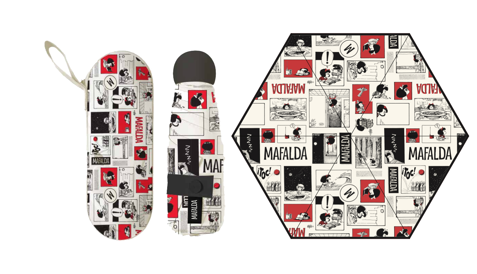 Paraguas Pocket Mafalda - Diseño Viñetas