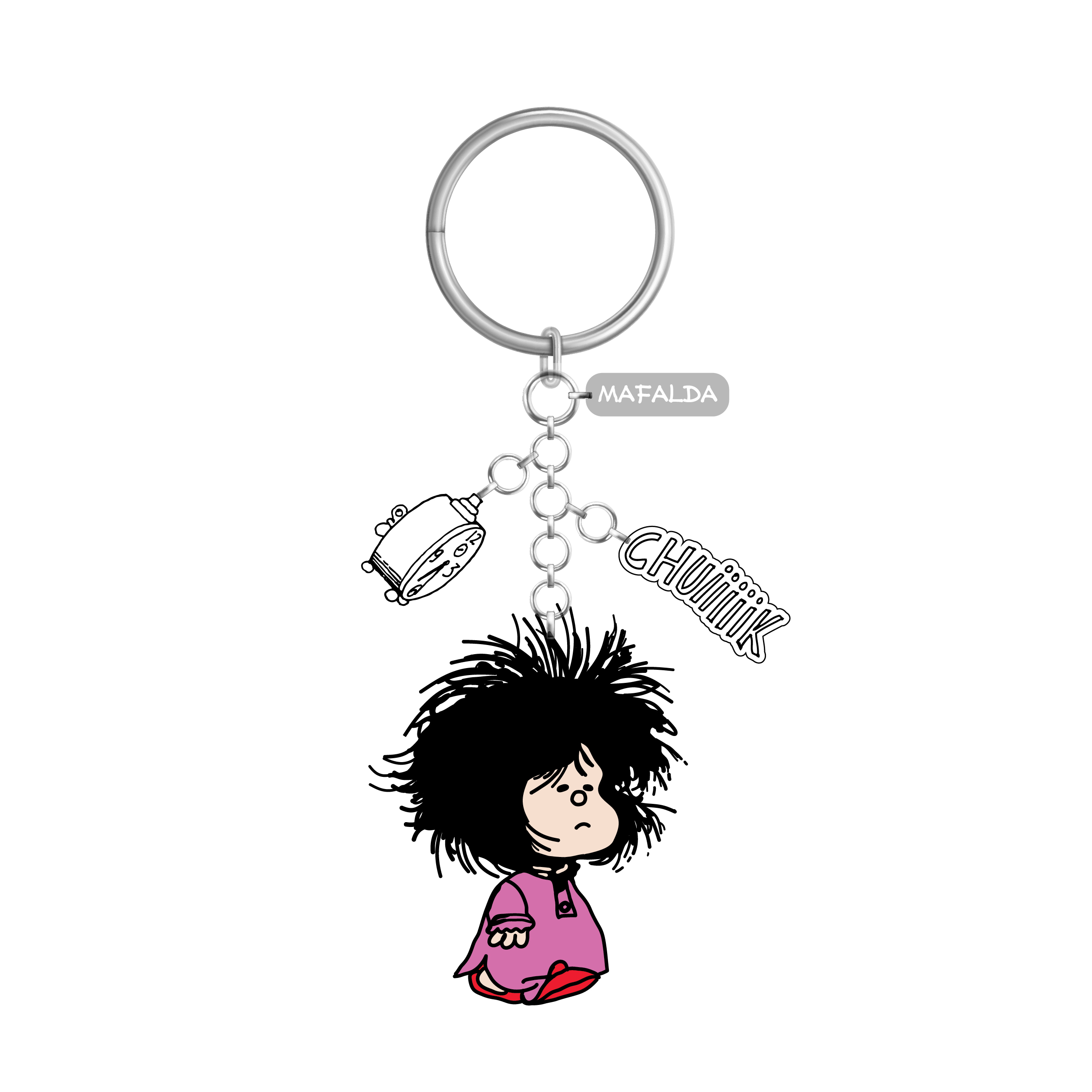 Llavero de metal Mafalda Despeinada