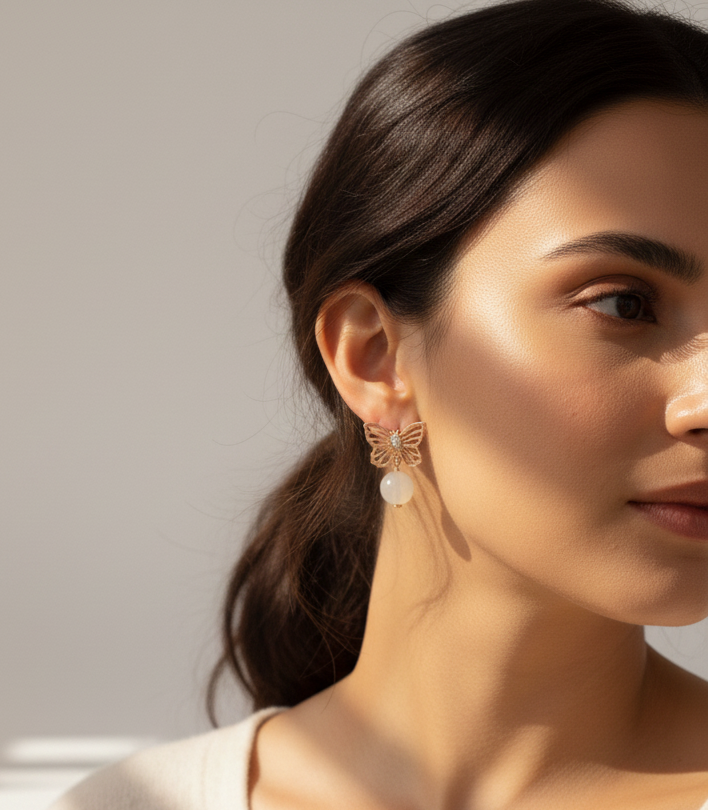 Butterfly Crystal Earrings