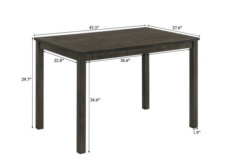Melshire Dark Wood/Gray Dining Set