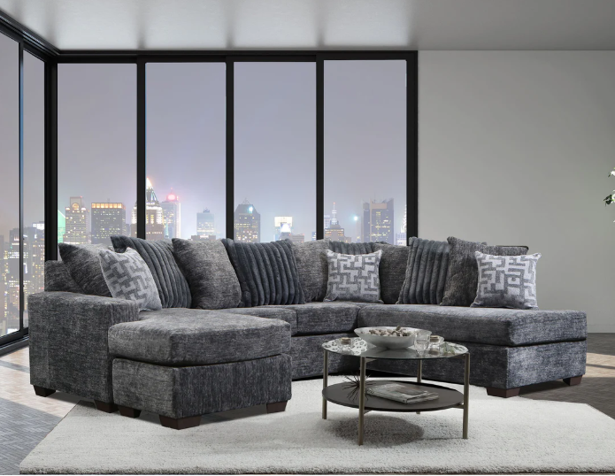 Galactic l 3 Piece Dual Chaise Sectional