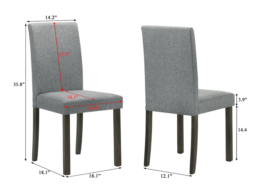 Melshire Dark Wood/Gray Dining Set
