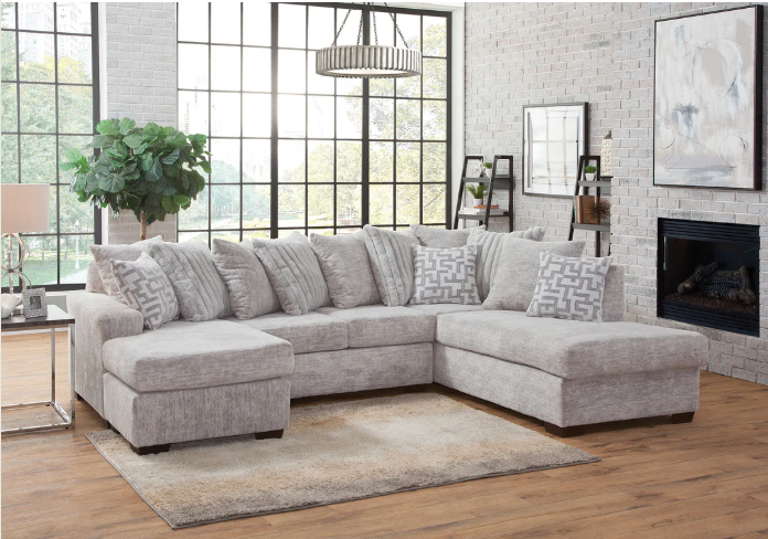 Galactic l 3 Piece Dual Chaise Sectional