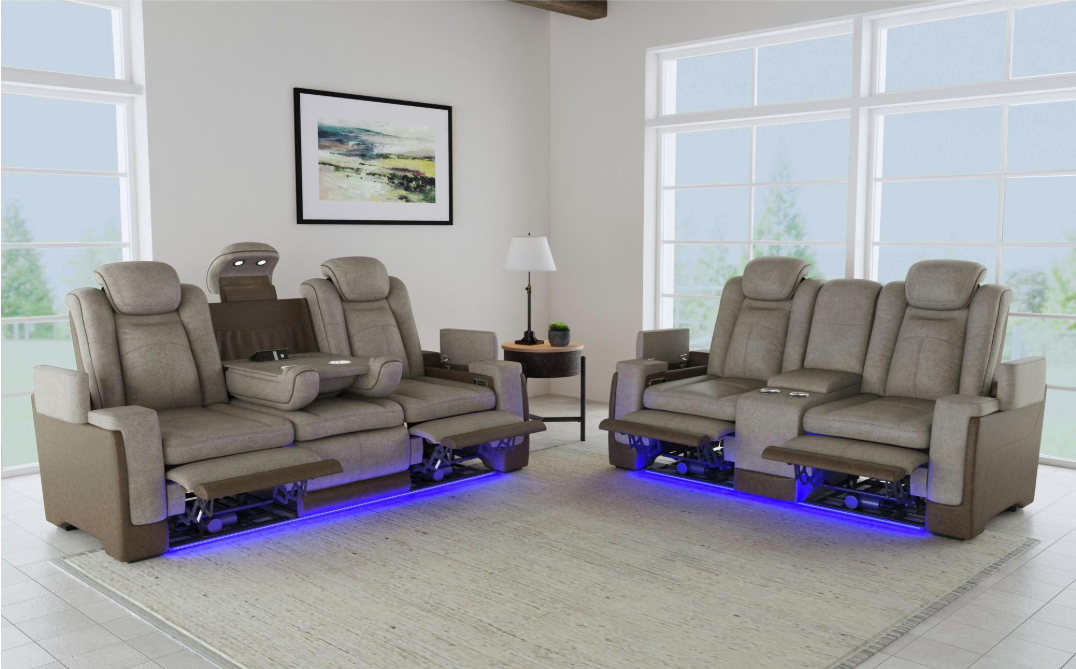 Lantana Power Reclining Living Room Set