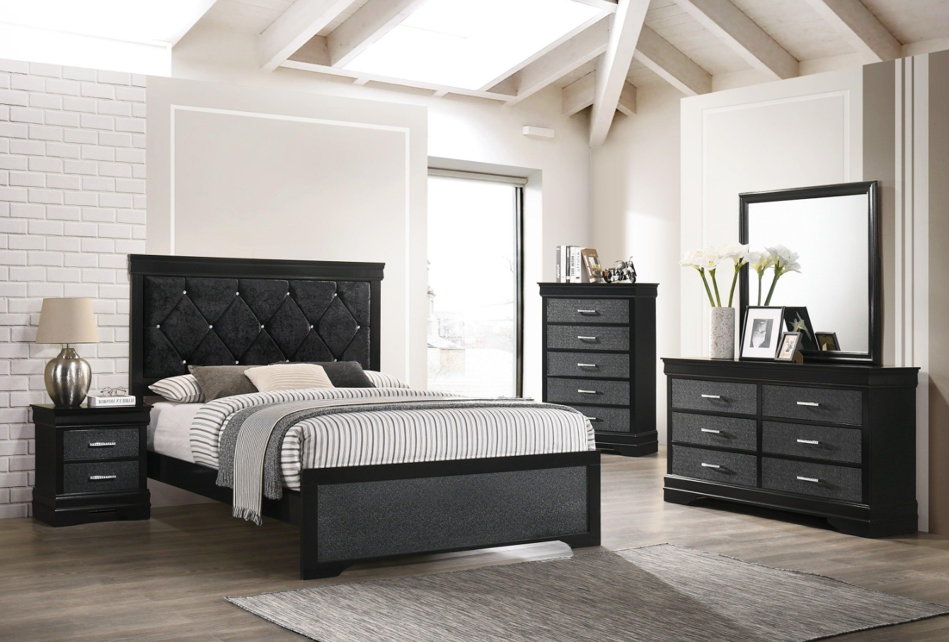 Amalia Black Bedroom Set