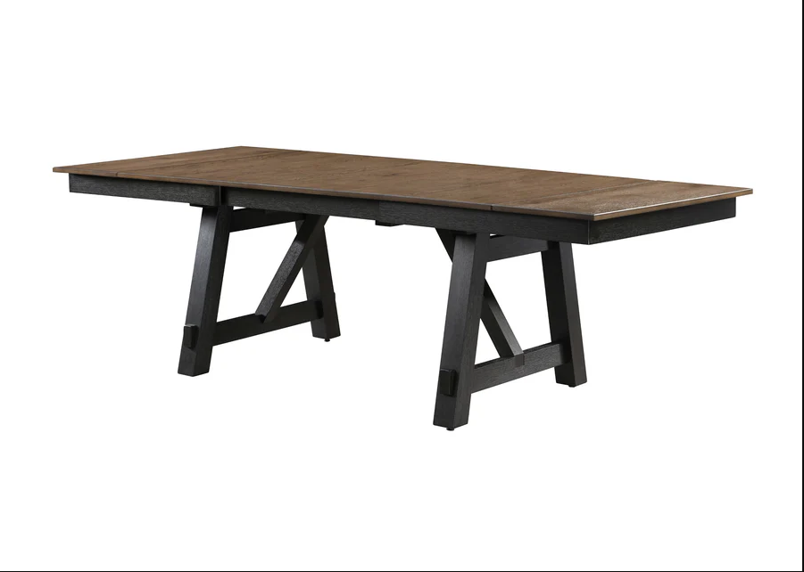 Maribelle Wheat Charcoal Extendable Dining Set