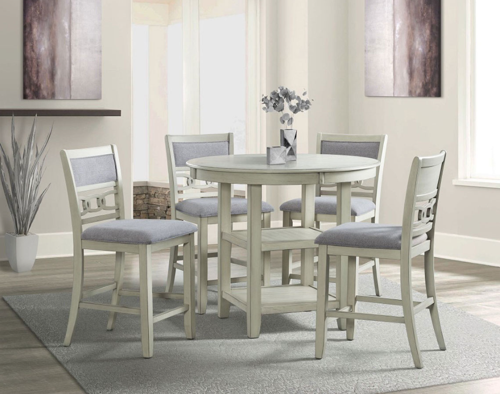 Amherst White Counter Height Dining Room Set