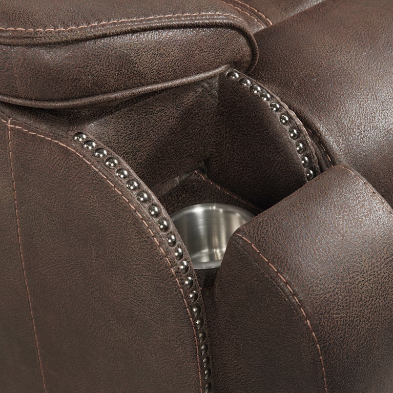 Atlantis Brown Power Reclining Living Room Set with Power Headrest