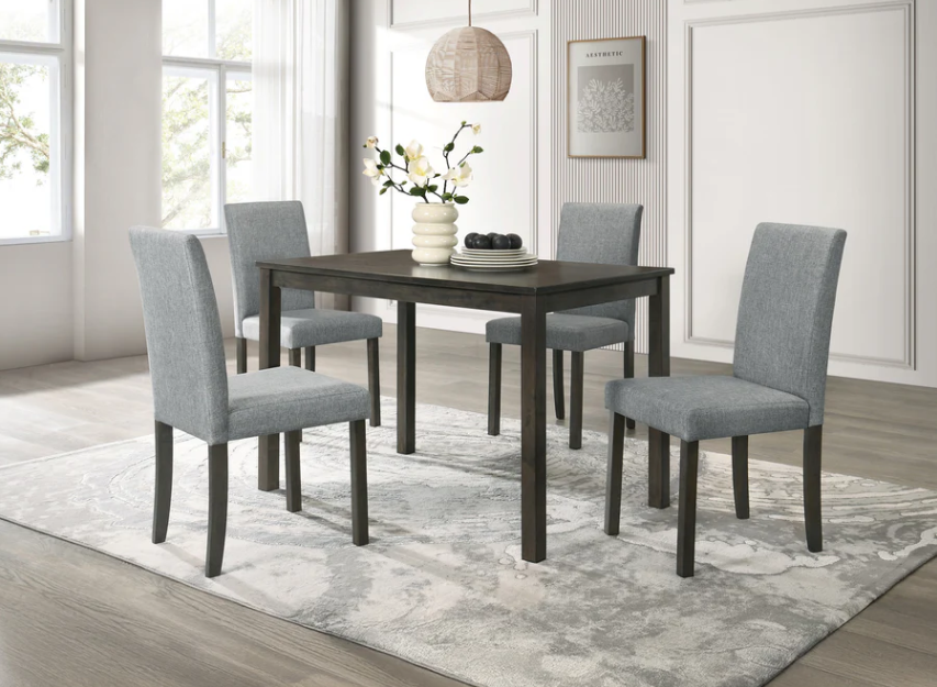 Melshire Dark Wood/Gray Dining Set