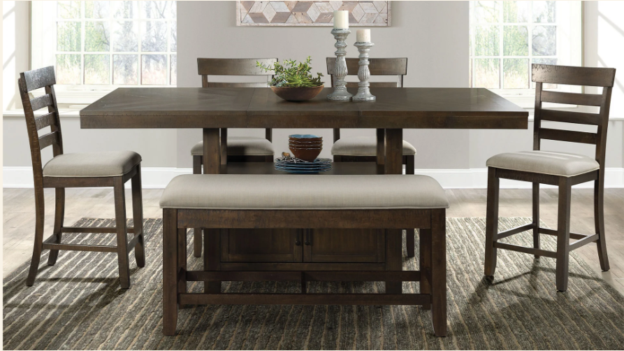 COLORADO 6-PIECE BAR HEIGHT DINING SET