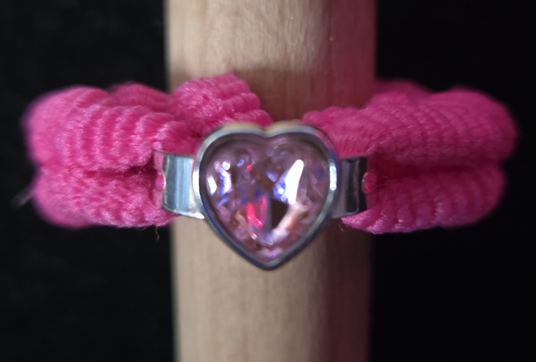 Ponytail Hair Tie Cover w/Charm