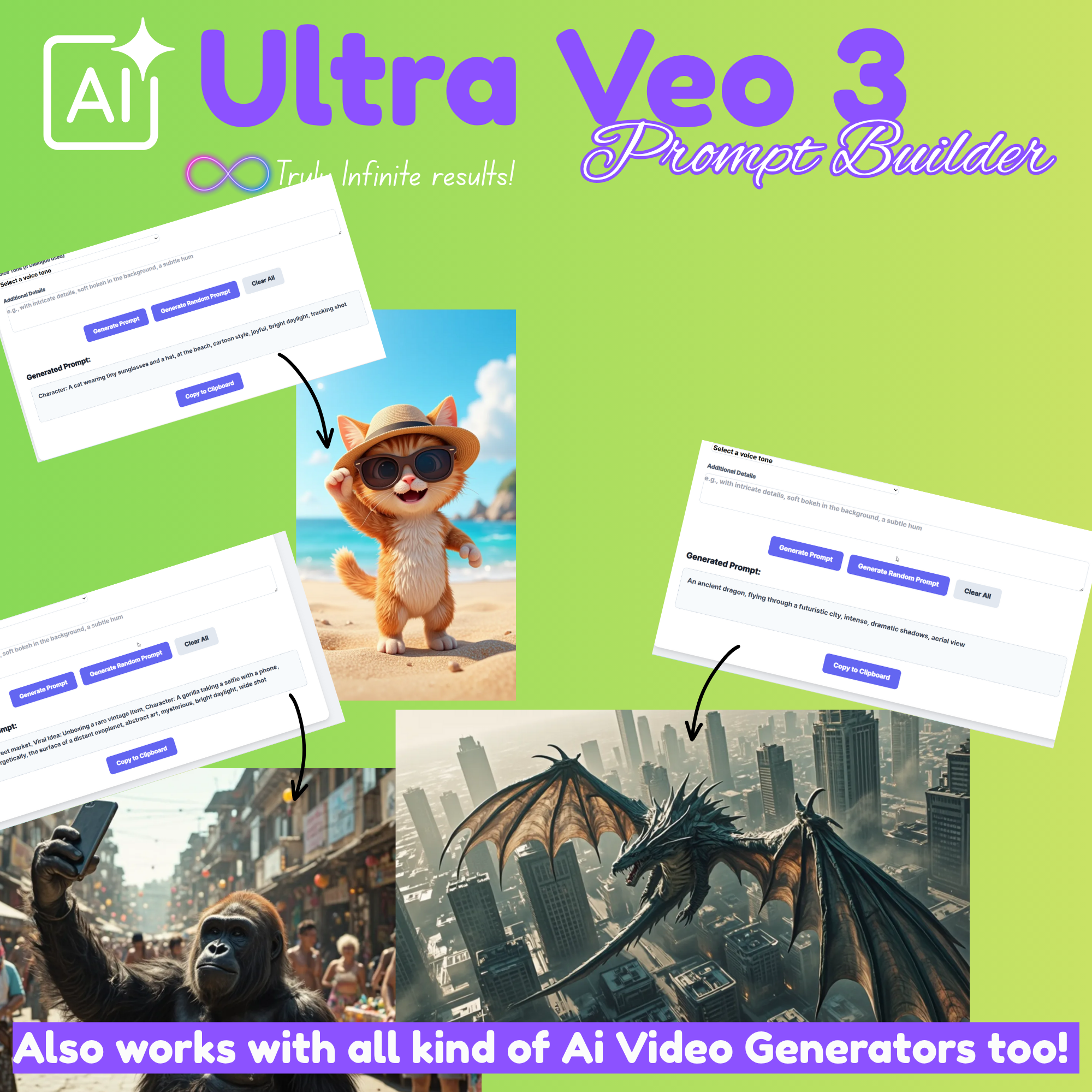 Ultra Veo 3 Prompt Builder, ai video generator, prompt generator, google video generator