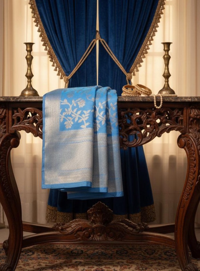 Silk Cotton Zari Jamdani saree