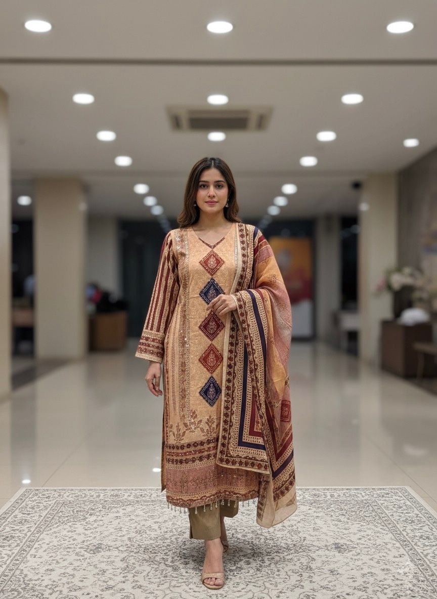 Traditional Festive Rayon Kurta Set