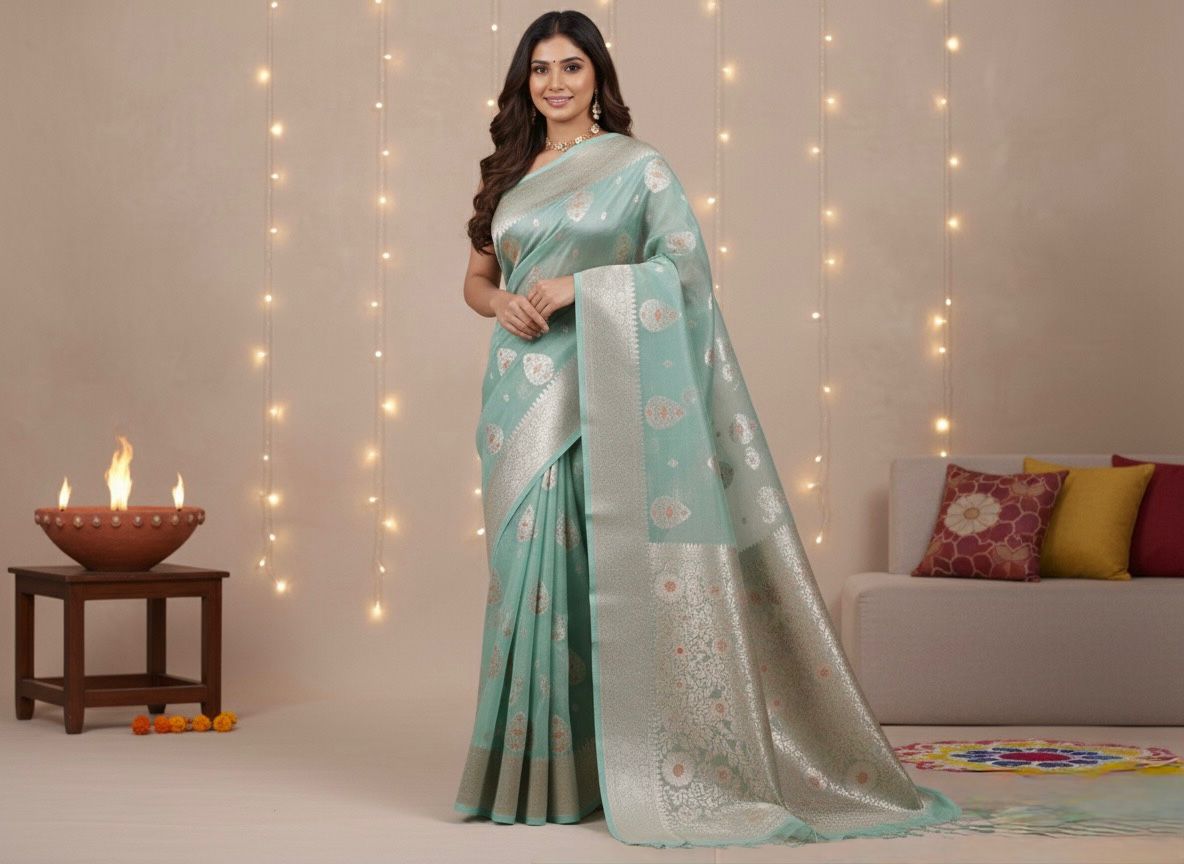 Katan Silk Zari Saree