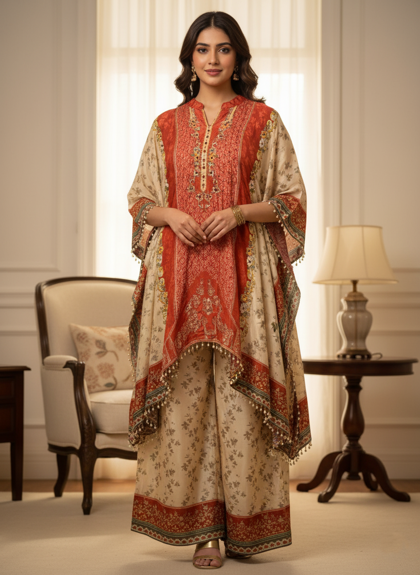 Elegant Kaftaan Palazzo Set