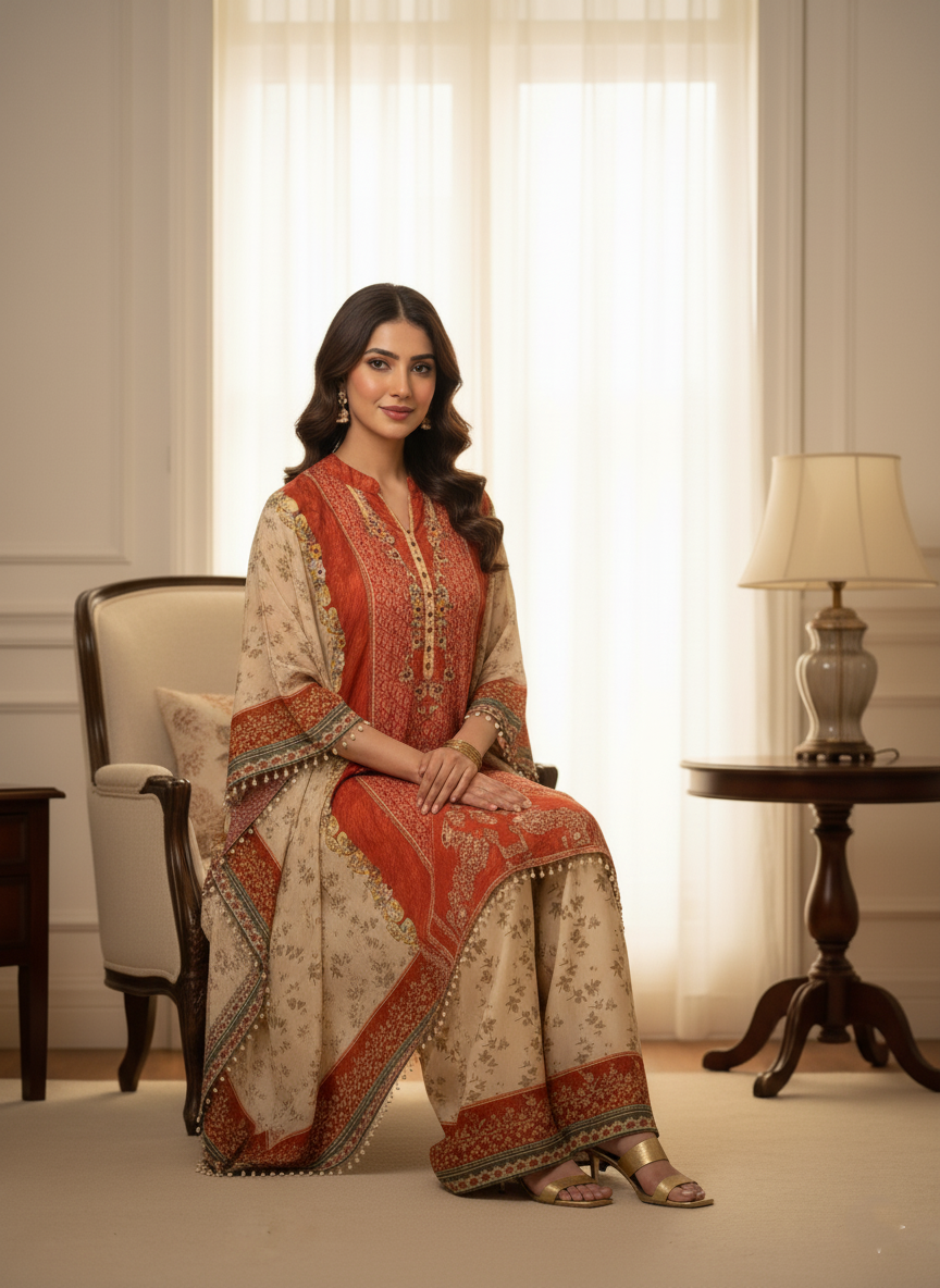 Elegant Kaftaan Palazzo Set