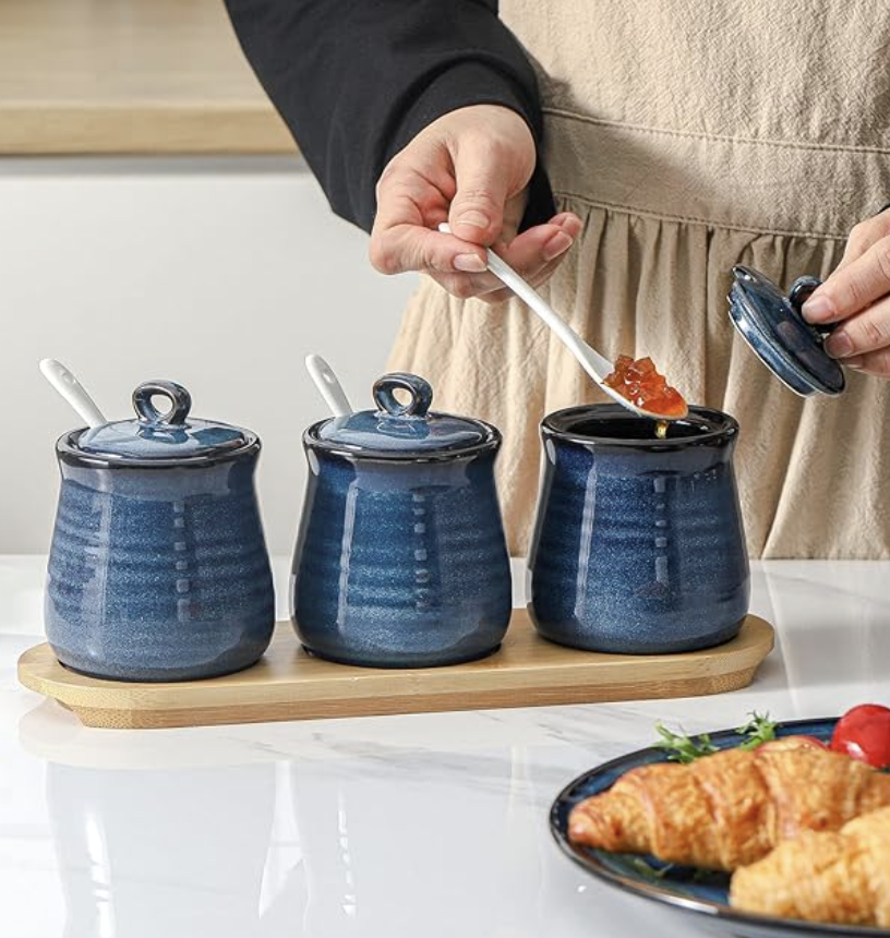 Porcelain Condiment Set