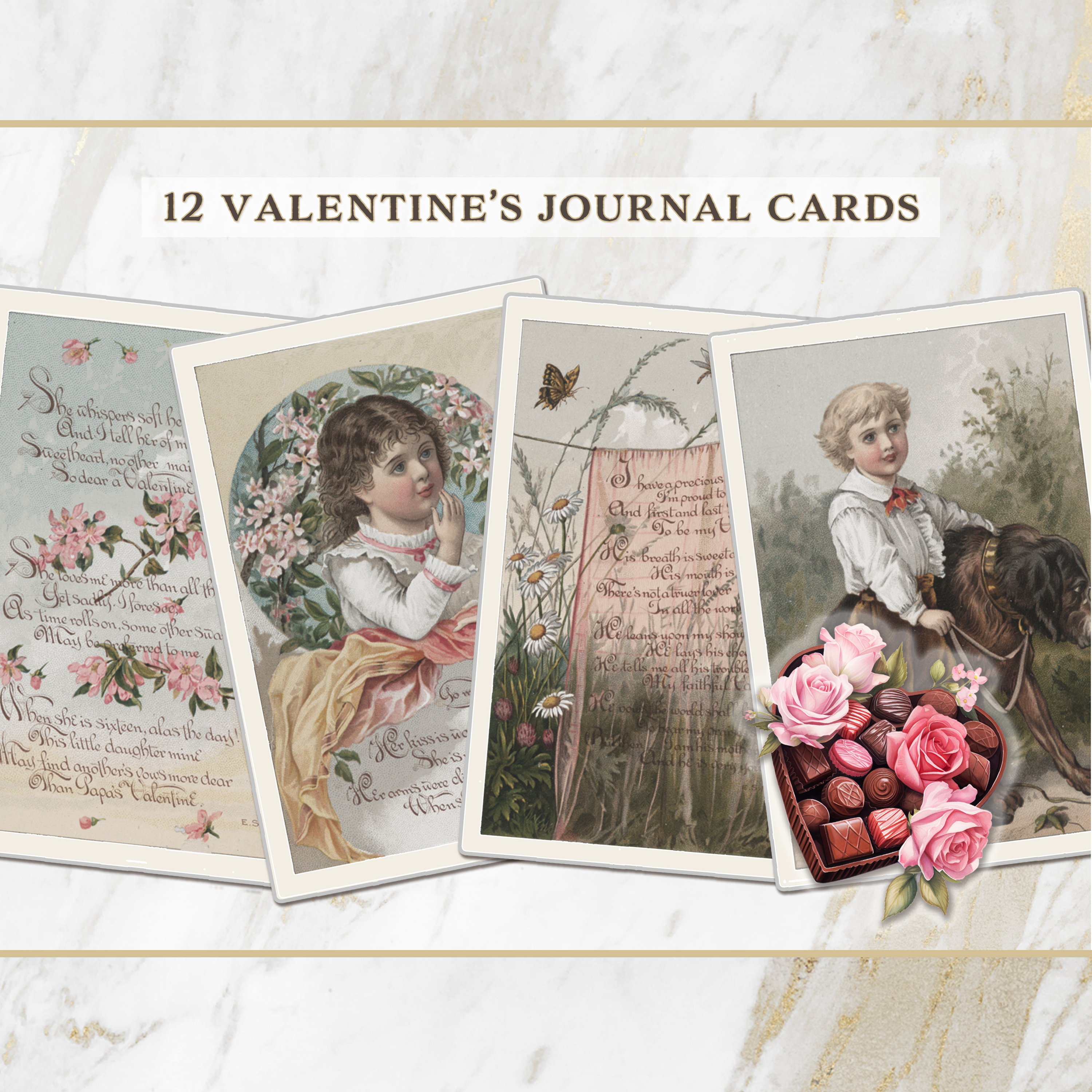 Precious Past Valentine Cards Journal Kit