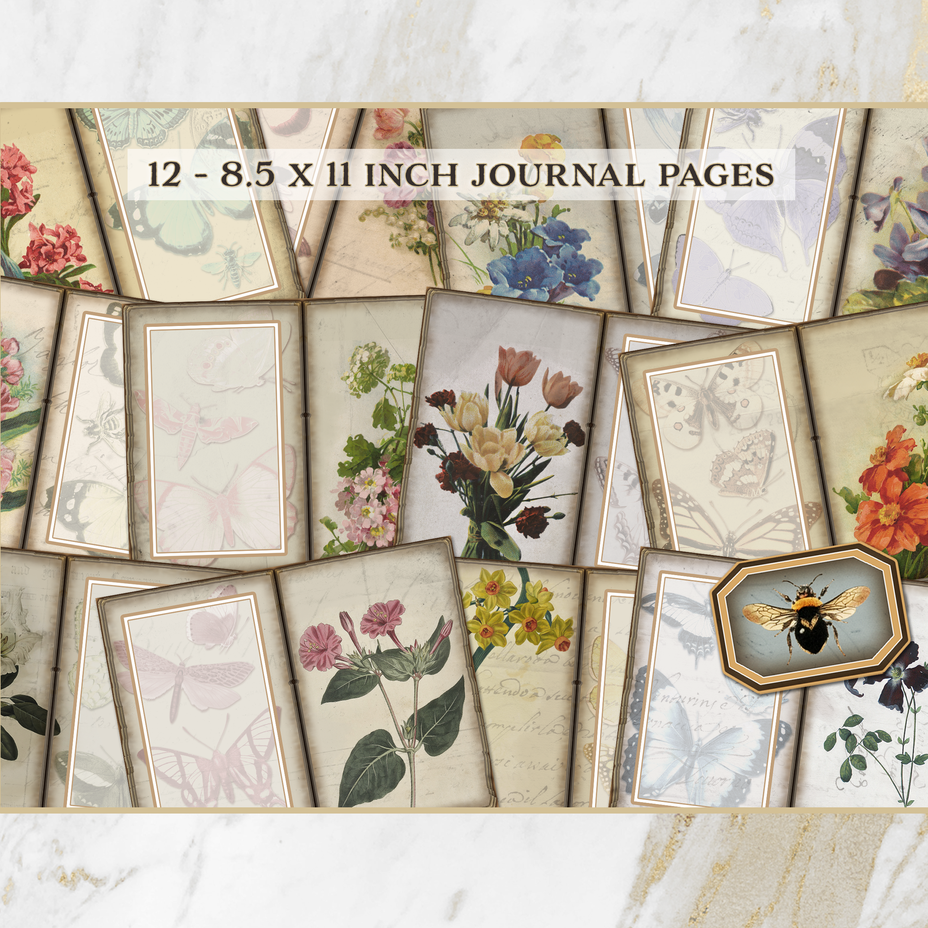Ephemera des Fleurs Printable Floral Ephemera Pack Vol. 1
