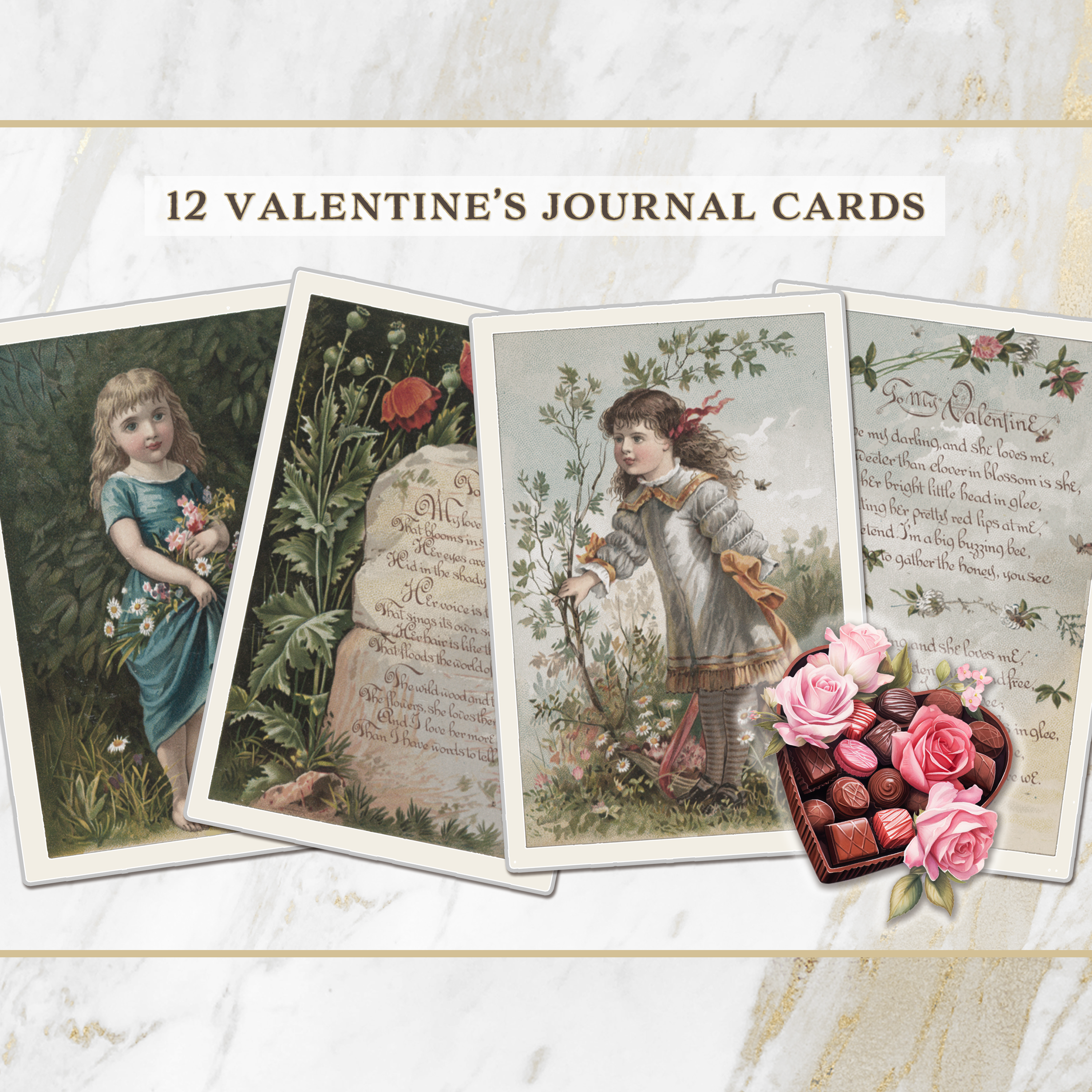 Precious Past Valentine Cards Journal Kit