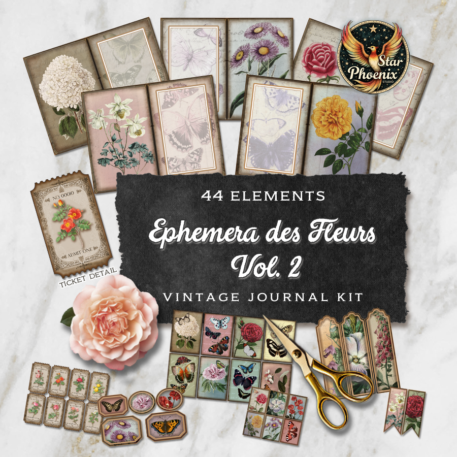 Ephemera des Fleurs Printable Floral Ephemera Pack Vol. 2