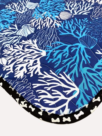 Under the Sea Blue Coral Reef Dog Blanket Cat Blanket