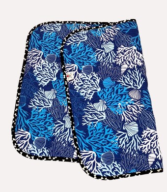 Under the Sea Blue Coral Reef Dog Blanket Cat Blanket