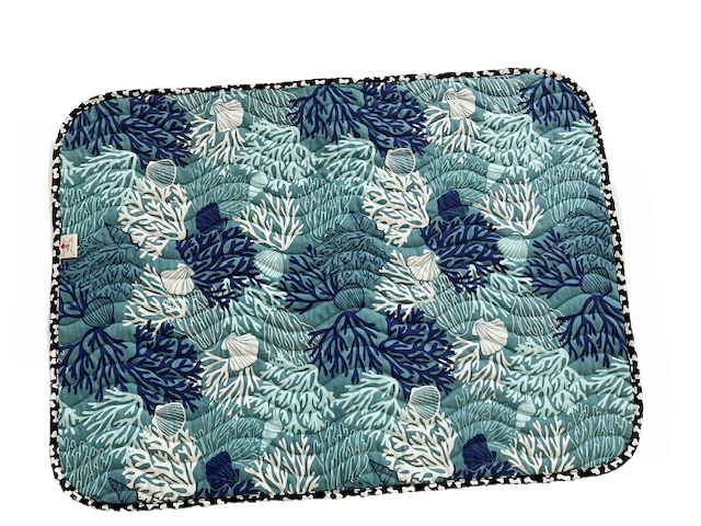 Under the Sea Teal Coral Reef Dog Blanket Cat Blanket