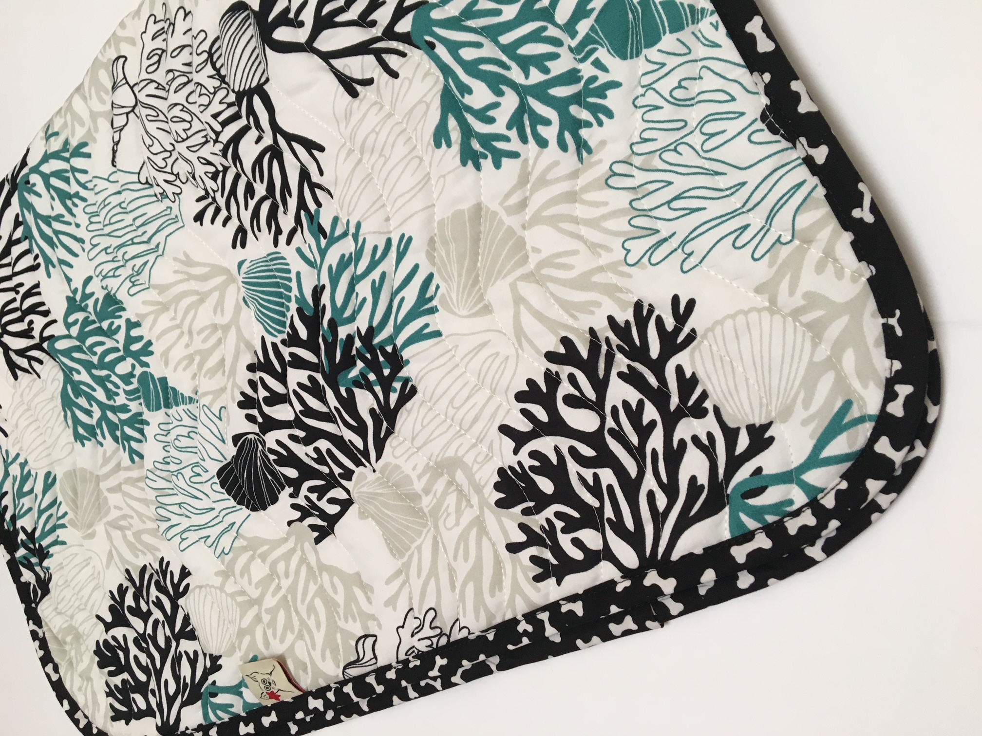 Under the Sea Black Coral Reef Dog Blanket Cat Blanket
