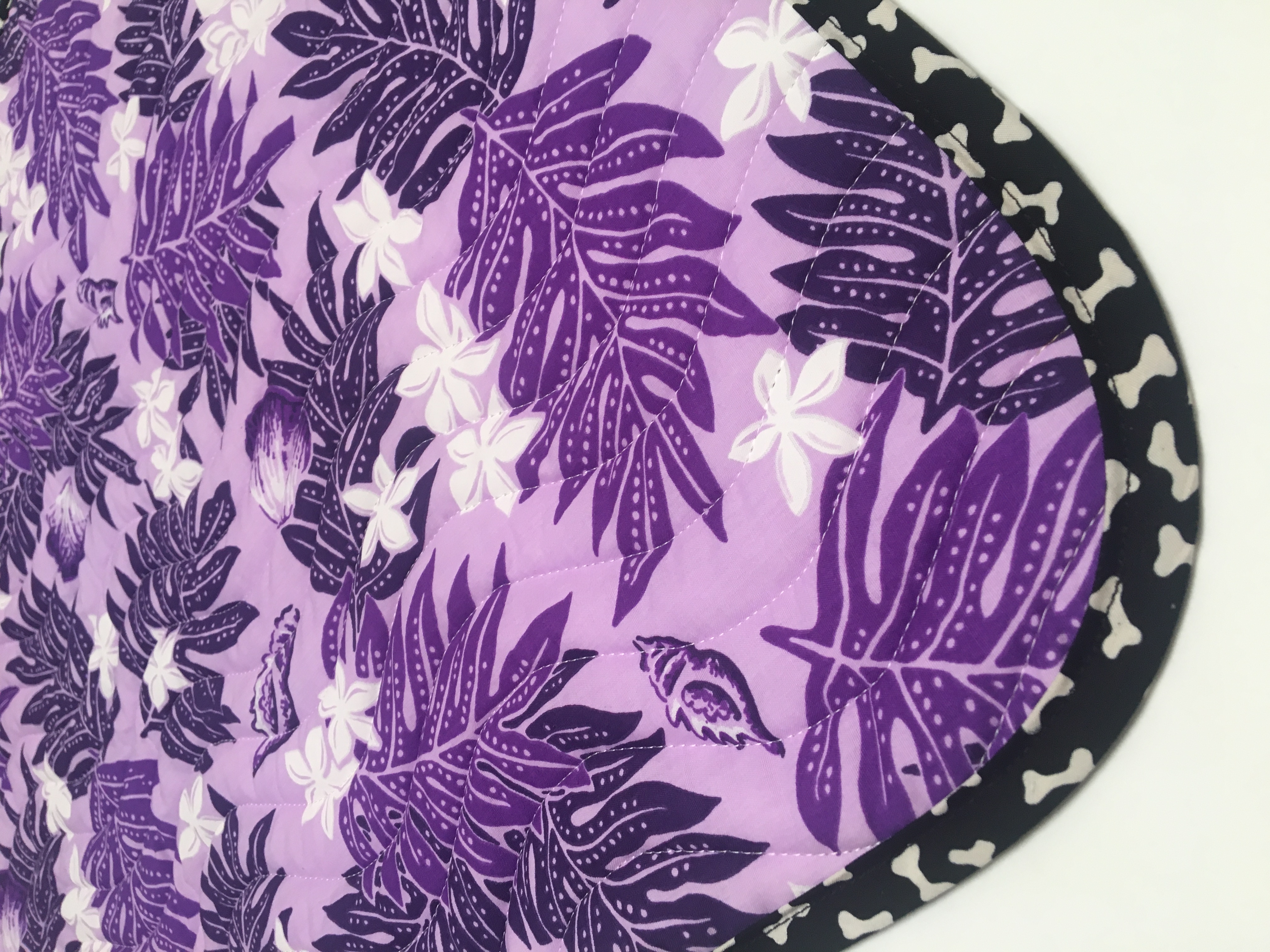 Lawai Ferns Purple Tropical Design Dog Blanket Cat Blanket