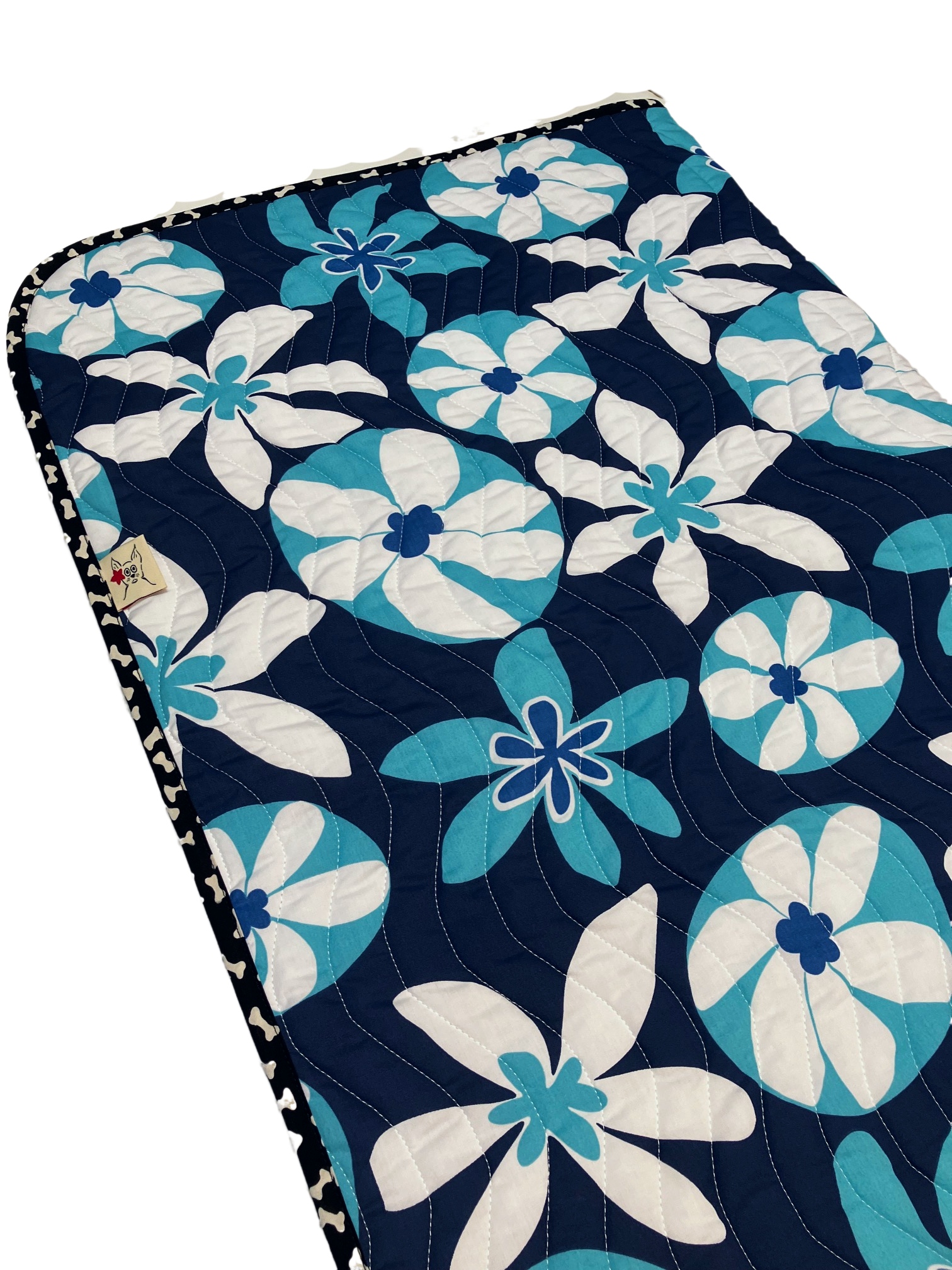 Beach Party Blues Quilted Dog Blanket Cat Blanket